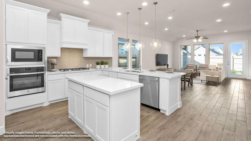 Furnished interior view inside a new home in Escondido 45', Magnolia (Image 3).