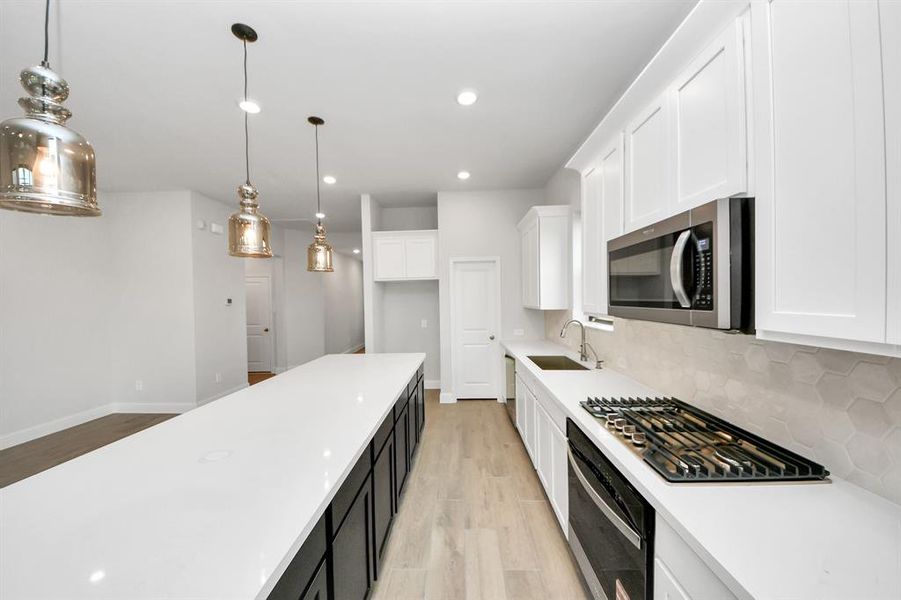 Furnished interior view inside a new home in Elyson: Elyson Duets, Katy (Image 3). Furnished interior view inside a new home in Elyson: Elyson Duets, Katy (Image 3).