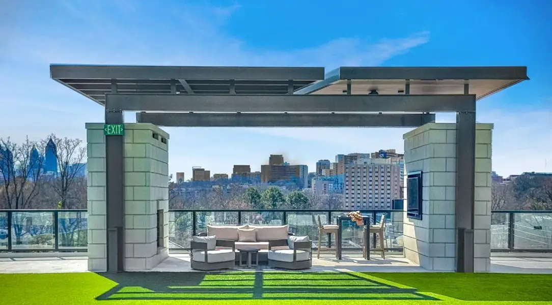 Front exterior of a new home in The Dillon Buckhead, Atlanta, GA, highlighting curb appeal (Image 2).