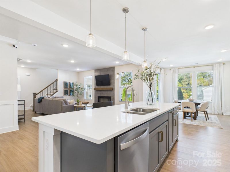 Furnished interior view inside a new home in Kinghurst Cove, Charlotte (Image 7). Furnished interior view inside a new home in Kinghurst Cove, Charlotte (Image 7).
