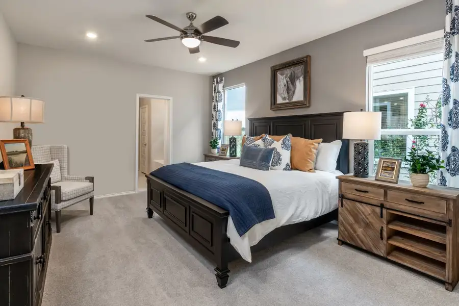 Representative furnished interior of a home built from the 2509 by KB Home in Stoney Chase, Del Valle (Image 6).