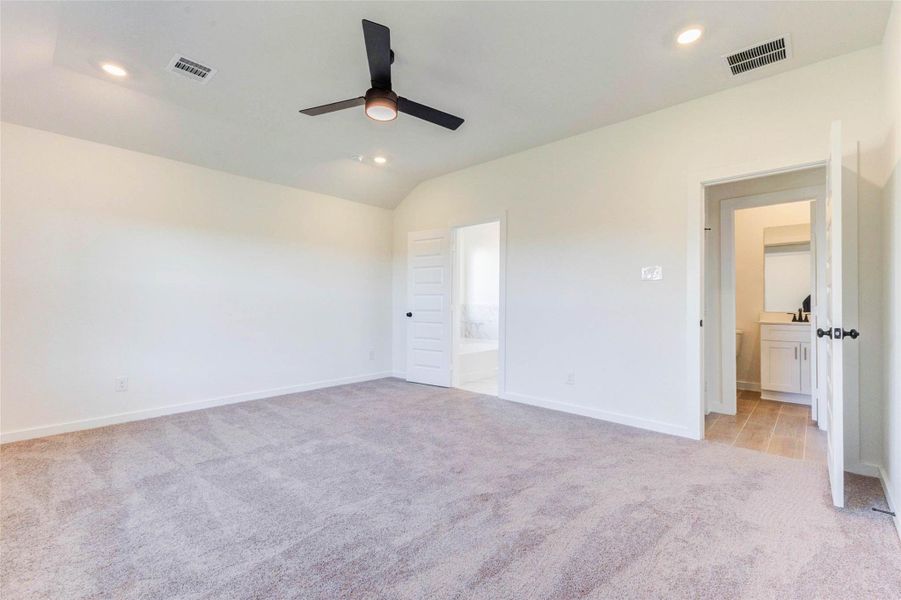Additional angle highlighting the bedroom’s size, natural light, and private layout.