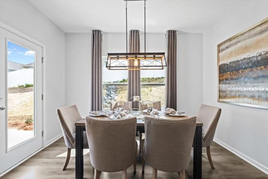 Representative furnished interior of a home built from the The Knox by True Homes in Shay Crossing, Salisbury (Image 4).