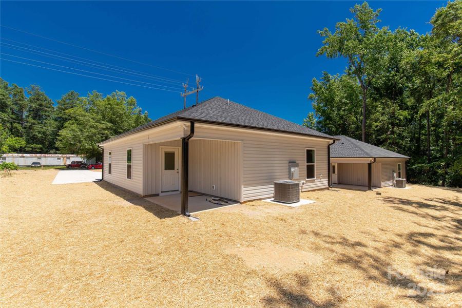 Exterior details and patio area of a home in , Clover (Image 3). Exterior details and patio area of a home in , Clover (Image 3).
