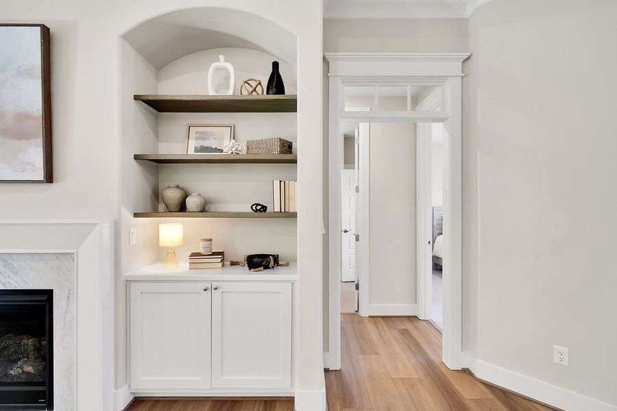 Furnished interior view inside a new home in The Bluffs On the Cape Fear, Leland (Image 9).