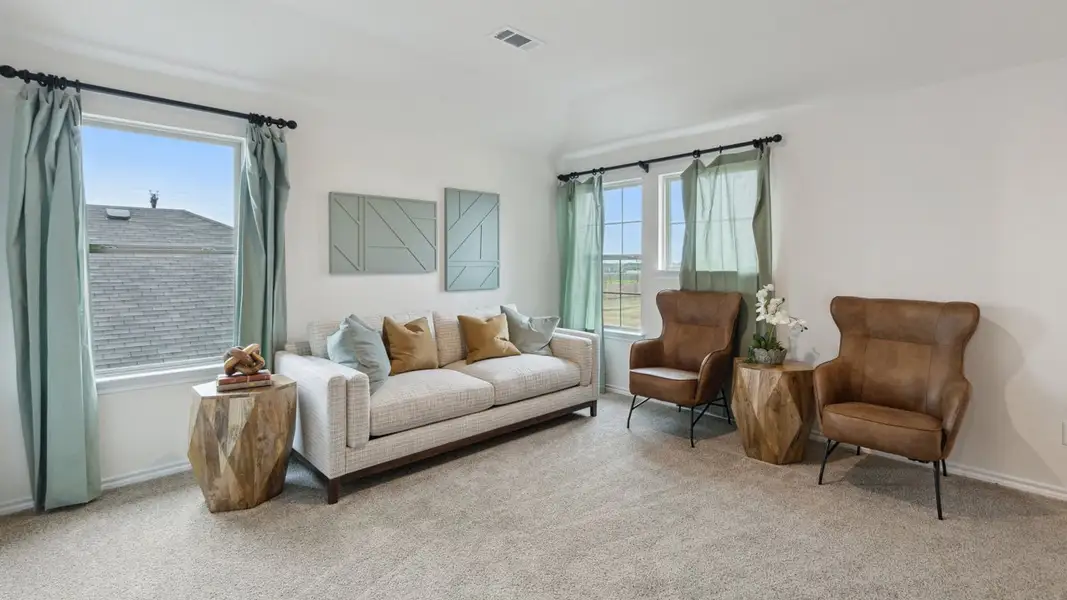 Furnished interior view inside a new home in Wildcat Ranch, Crandall (Image 4).