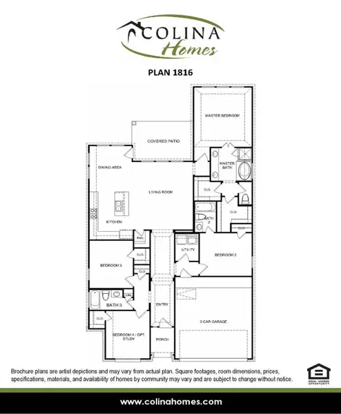 2D floor plan layout of this home in Splendora Fields, Splendora, TX (Image 6). 2D floor plan layout of this home in Splendora Fields, Splendora, TX (Image 6).