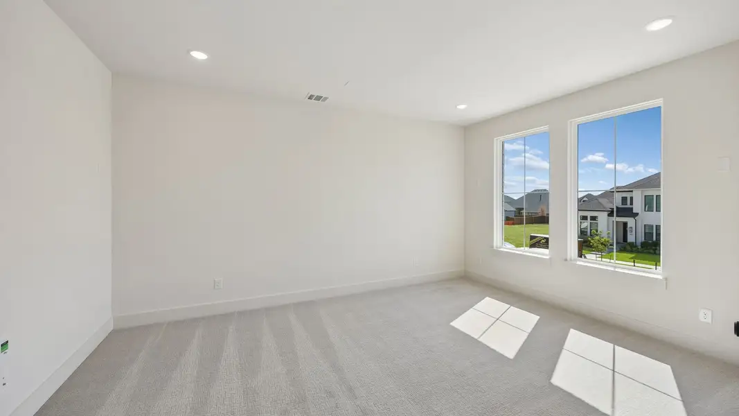 Spacious, unfurnished interior of a new home in Windsong Ranch 71' Series, Prosper (Image 23). Spacious, unfurnished interior of a new home in Windsong Ranch 71' Series, Prosper (Image 23).