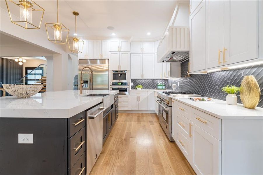 Furnished interior view inside a new home in , Brookhaven (Image 36).