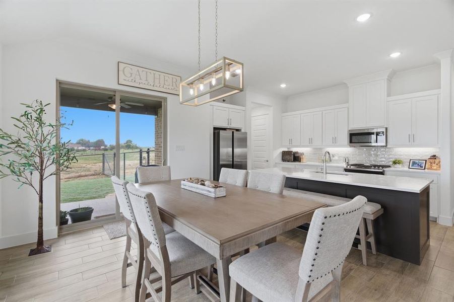Furnished interior view inside a new home in Gatlin Ranch, Springtown (Image 10).