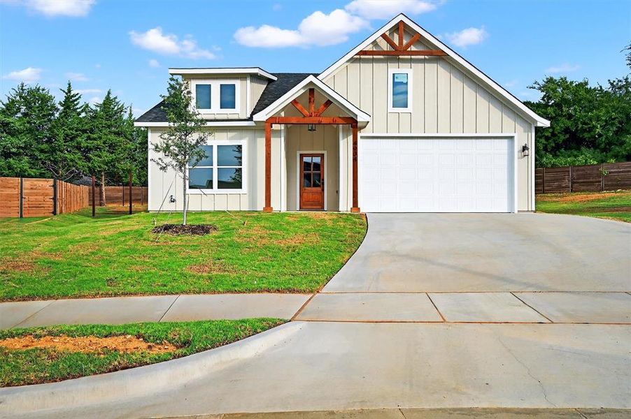 Front exterior of a new home in , Sherman, TX, highlighting curb appeal (Image 17).