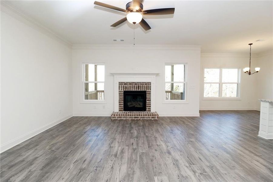 Spacious, unfurnished interior of a new home in Calgary Downs, Winder (Image 13).