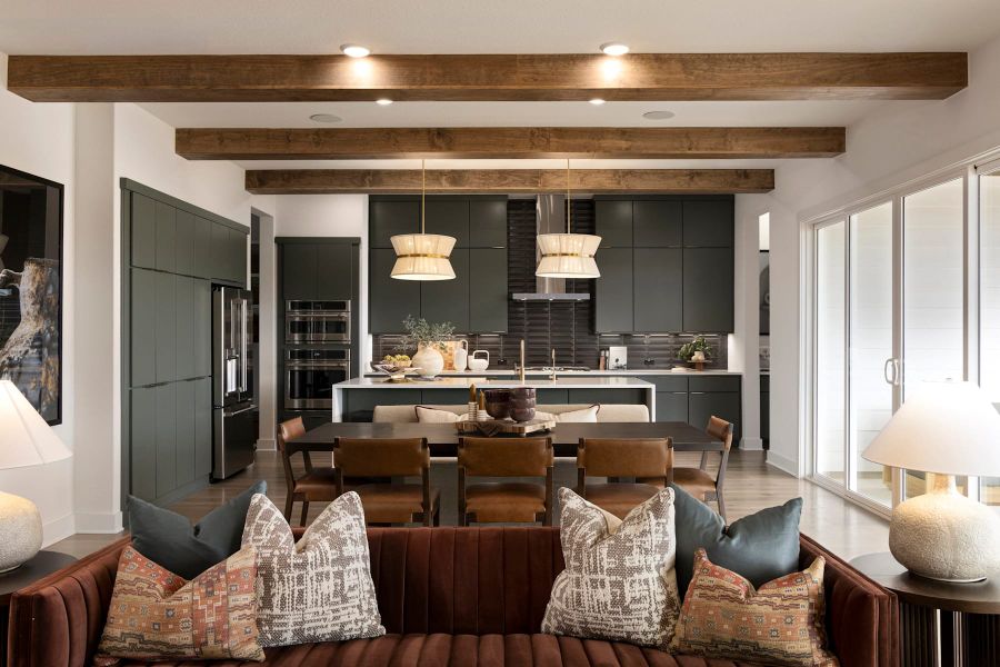 Furnished interior view inside a new home in Lariat, Liberty Hill (Image 10).