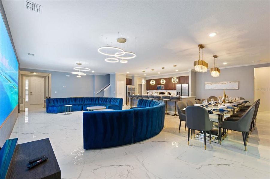 Furnished interior view inside a new home in , Kissimmee (Image 16).