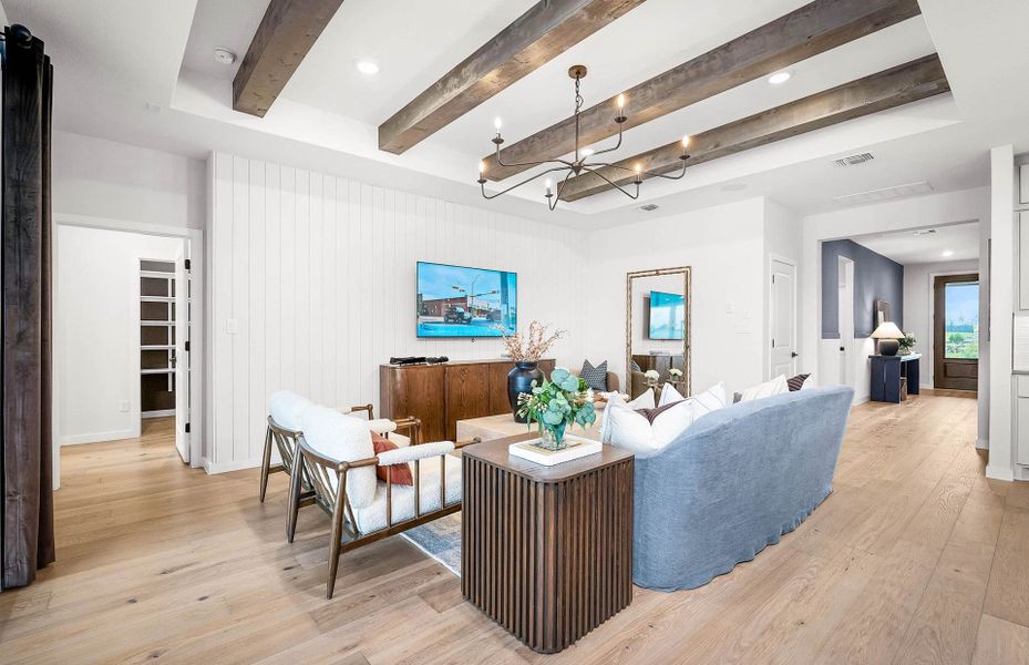 Representative furnished interior of a home built from the Prestige by Del Webb in Del Webb Austin at Lost Pines, Bastrop (Image 20).