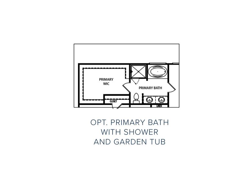 2D floor plan layout for the The Baxley by My Home Communities in Sutton's Landing, Winder, GA (Image 8).