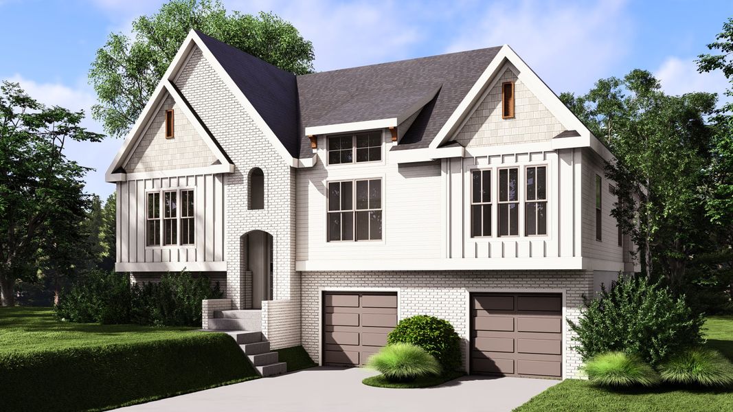 Representative exterior photo of a completed home built from the The Amelia by Greentech Homes LLC in The Thicket at Sedman Hills, Hixson, TN (Image 19).