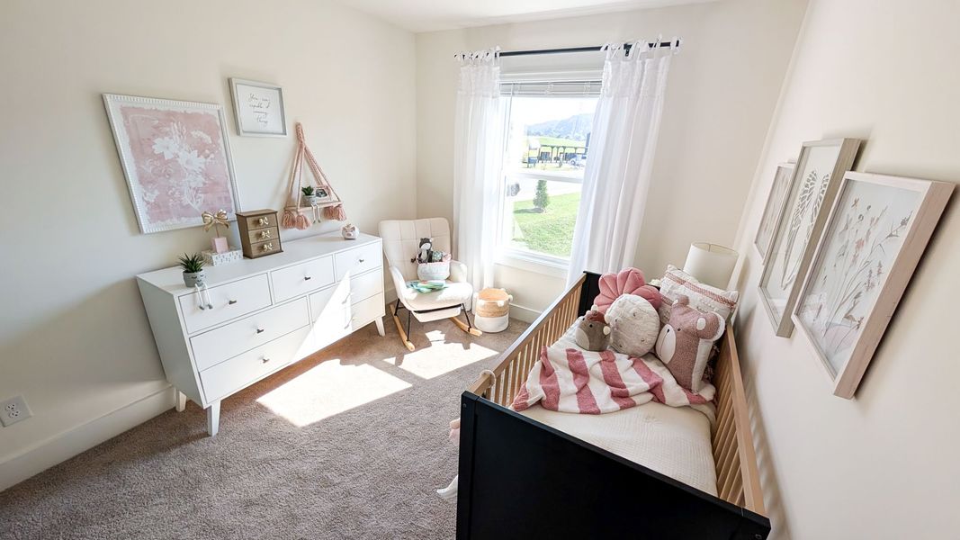Representative furnished interior of a home built from the Mitchell Townhome by D.R. Horton in Fieldcrest Acres Townhomes, Blountville (Image 18).