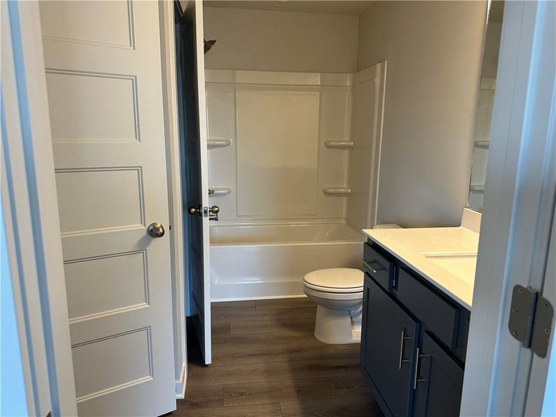 Furnished interior view inside a new home in Rosewood Lake Preserve, Hoschton (Image 6). Furnished interior view inside a new home in Rosewood Lake Preserve, Hoschton (Image 6).