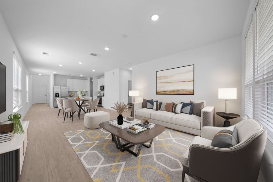 Virtually Staged Living Room