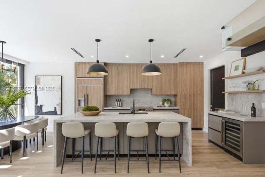 Furnished interior view inside a new home in , Coral Gables (Image 16).