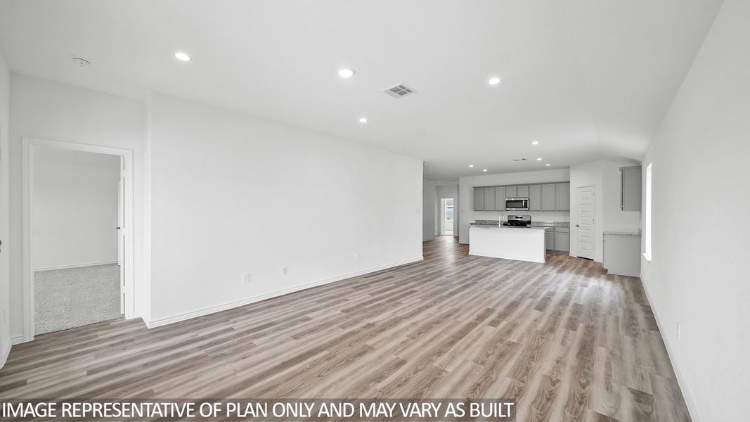 Representative unfurnished interior of a home built from the Gaven by D.R. Horton in Reserve at Mallard Lakes, Orange (Image 12).