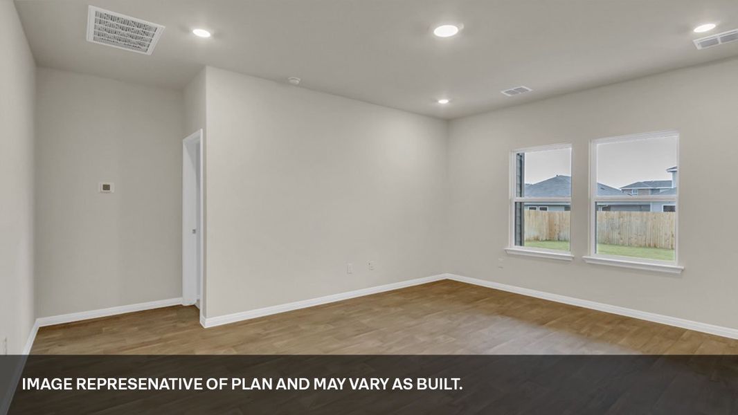 Spacious, unfurnished interior of a new home in Trails at Wildhorse, Austin (Image 19).