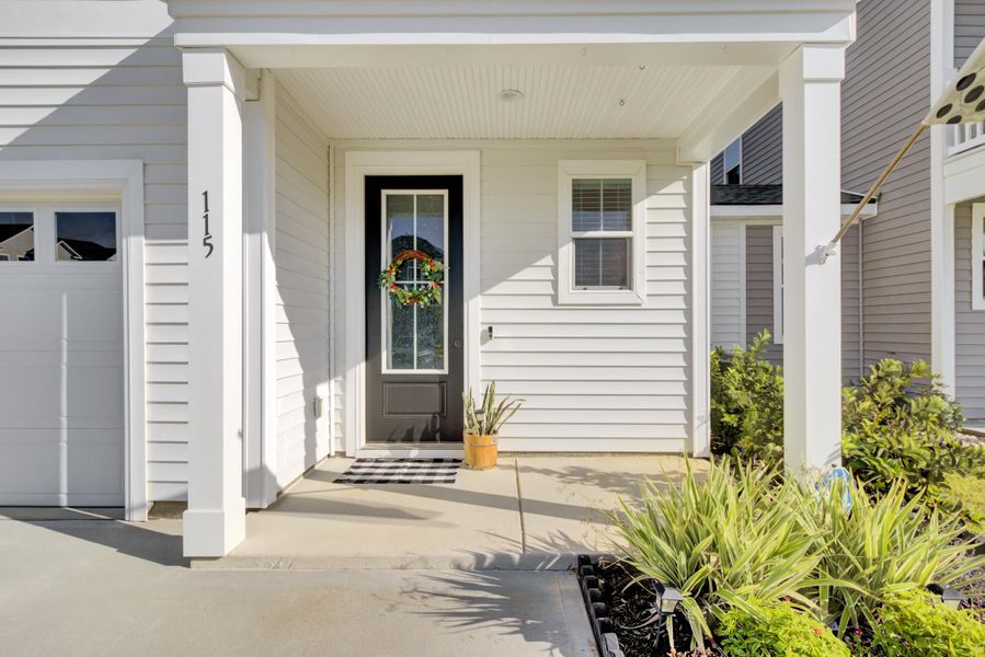 Exterior details and patio area of a home in , Goose Creek (Image 26).