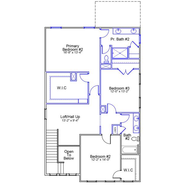 2D floor plan layout of this home in Sweetbrier, Durham, NC (Image 3).