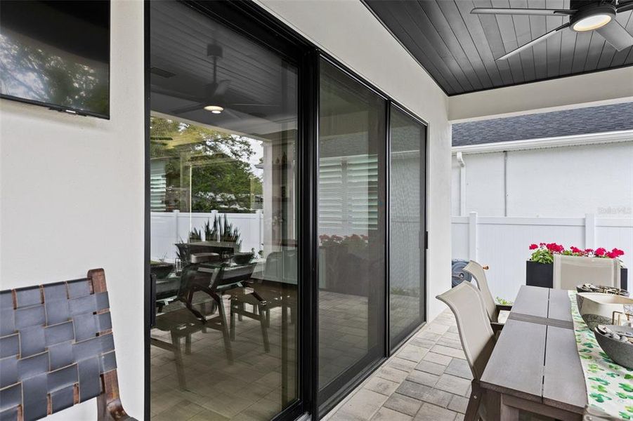 Exterior details and patio area of a home in , Tampa (Image 29).