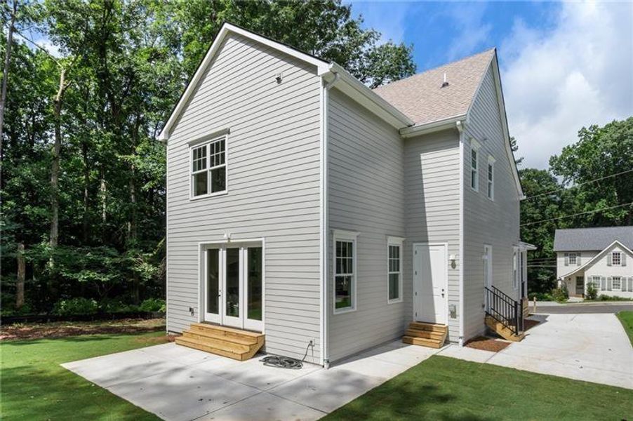 Exterior details and patio area of a home in , Atlanta (Image 3).