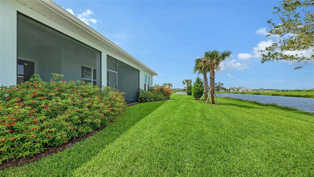 Exterior details and patio area of a home in Gracewater at Sarasota, Sarasota (Image 31).