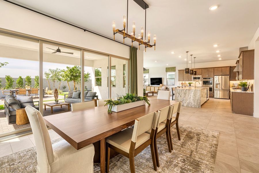 Representative furnished interior of a home built from the Ventana Plan 4507 by Tri Pointe Homes in Molino at Soleo, Queen Creek (Image 5).