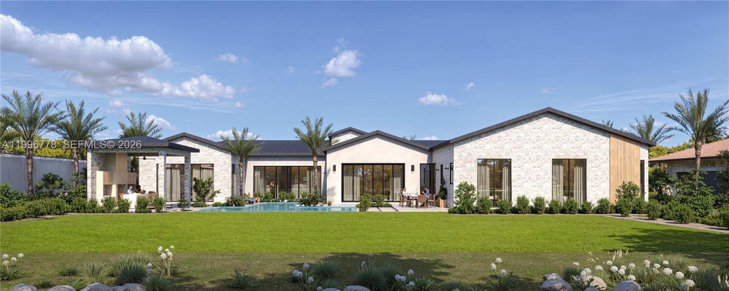 Front exterior of a new home in , Delray Beach, FL, highlighting curb appeal (Image 3). Front exterior of a new home in , Delray Beach, FL, highlighting curb appeal (Image 3).