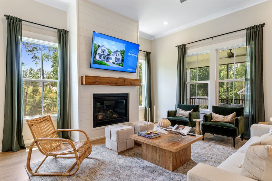 Representative furnished interior of a home built from the Savannah by Hunter Quinn Homes in Autumn Mill, Seneca (Image 13).