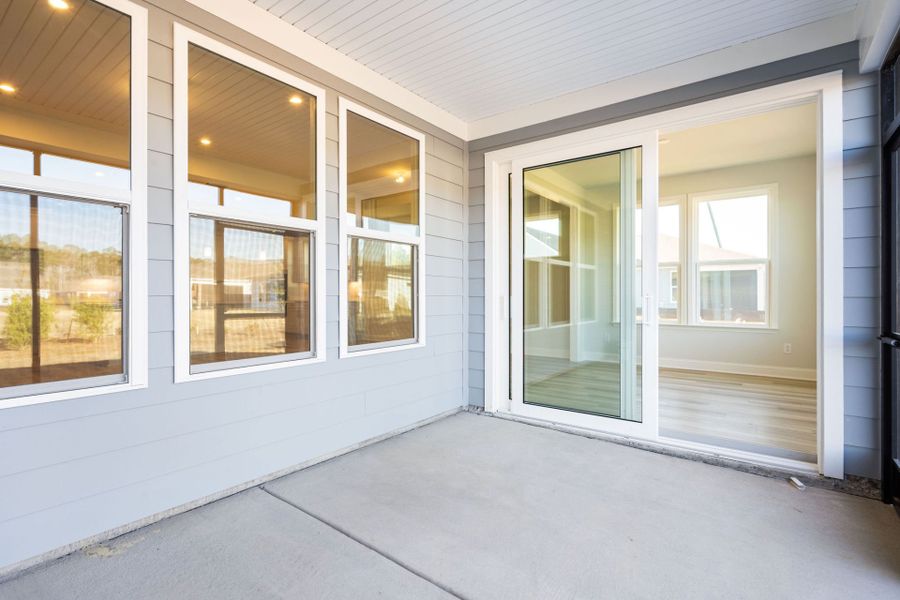 Exterior details and patio area of a home in Sun City Hilton Head, Bluffton (Image 2). Exterior details and patio area of a home in Sun City Hilton Head, Bluffton (Image 2).