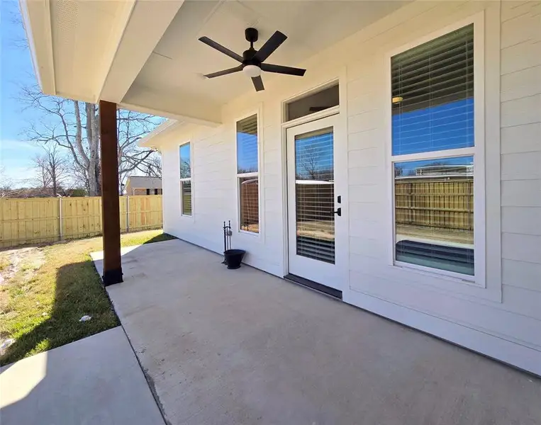 Exterior details and patio area of a home in , Van (Image 3). Exterior details and patio area of a home in , Van (Image 3).