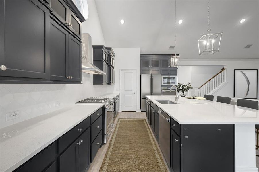 Furnished interior view inside a new home in Timberbrook, Justin (Image 9).