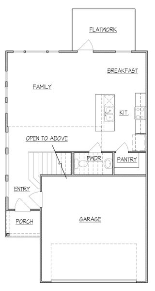2D floor plan layout for the 1592 by Texas Homes in Trilogy Grove, Leon Valley, TX (Image 3).