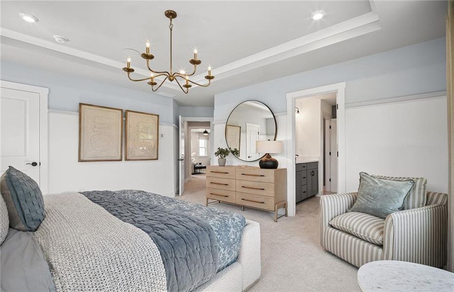 Furnished interior view inside a new home in Rose Creek, Cumming (Image 42). Furnished interior view inside a new home in Rose Creek, Cumming (Image 42).