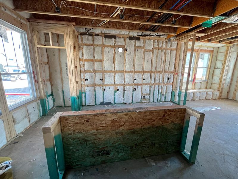 In-progress construction of a new home in The Cottages at Lariat, Liberty Hill, TX (Image 27).