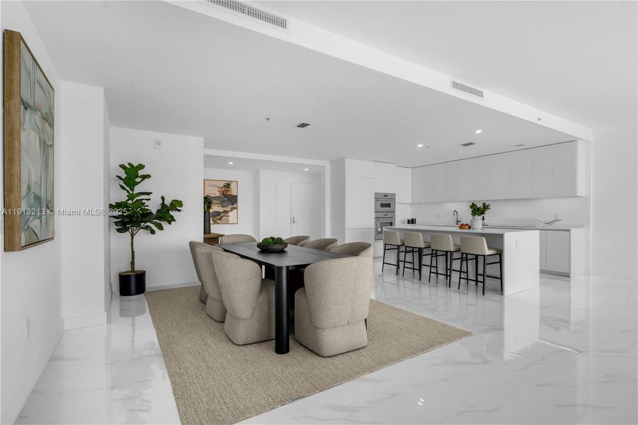 Furnished interior view inside a new home in , Miami (Image 7).