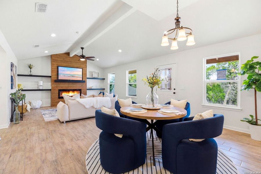 Furnished interior view inside a new home in , Fischer (Image 17).