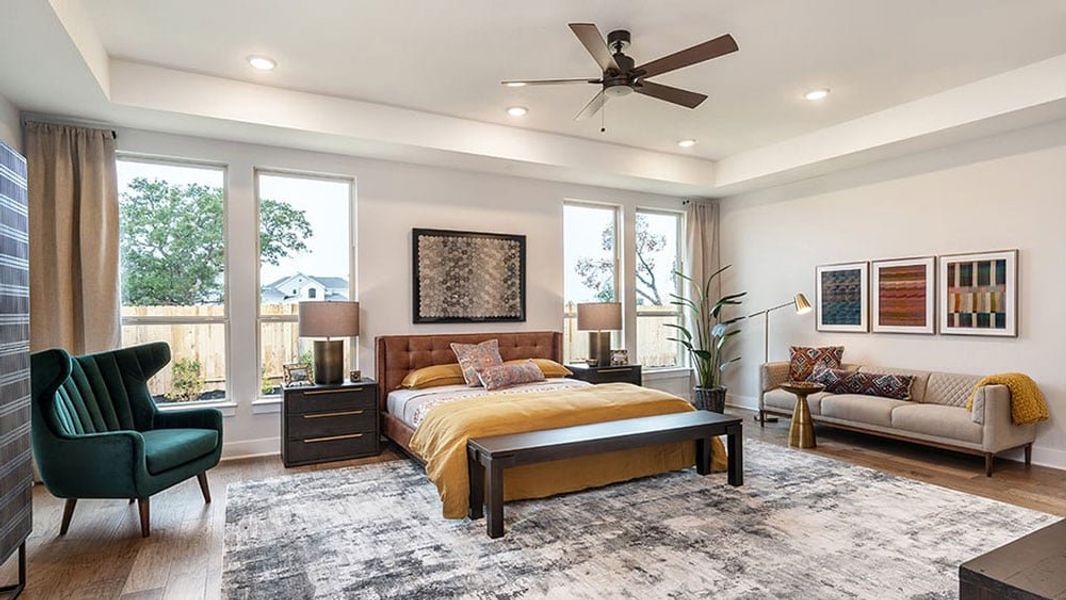 Furnished interior view inside a new home in Travisso, Leander (Image 16).