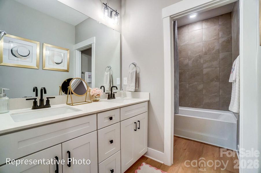 Furnished interior view inside a new home in Robinson Oaks, Gastonia (Image 30). Furnished interior view inside a new home in Robinson Oaks, Gastonia (Image 30).
