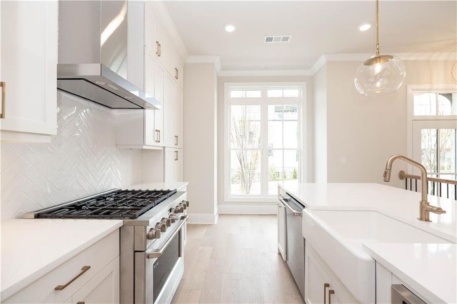 Furnished interior view inside a new home in Townes 333, Peachtree Corners (Image 12).