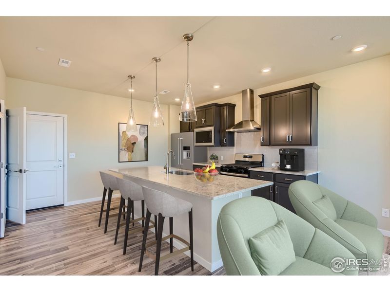 Furnished interior view inside a new home in Waterfield, Fort Collins (Image 14). Furnished interior view inside a new home in Waterfield, Fort Collins (Image 14).