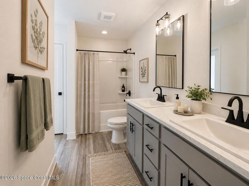 Furnished interior view inside a new home in Palm Bay, Palm Bay (Image 14). Furnished interior view inside a new home in Palm Bay, Palm Bay (Image 14).