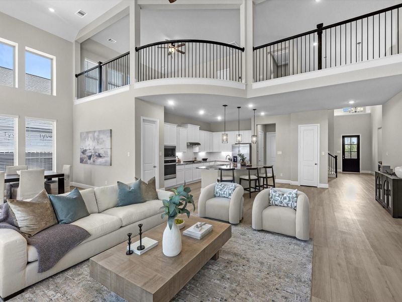 Furnished interior view inside a new home in Coastal Point, League City (Image 25).