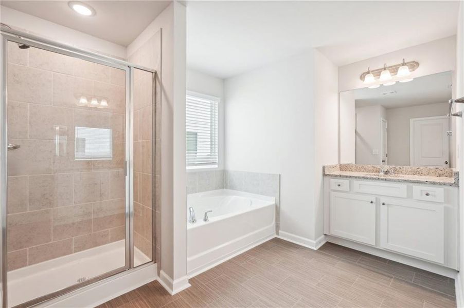 Furnished interior view inside a new home in Fairview Lake, Conyers (Image 14). Furnished interior view inside a new home in Fairview Lake, Conyers (Image 14).